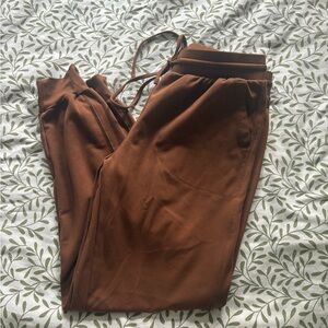 Rachel Zoe Brown Jogger Sweatpants with Elastic Waistband